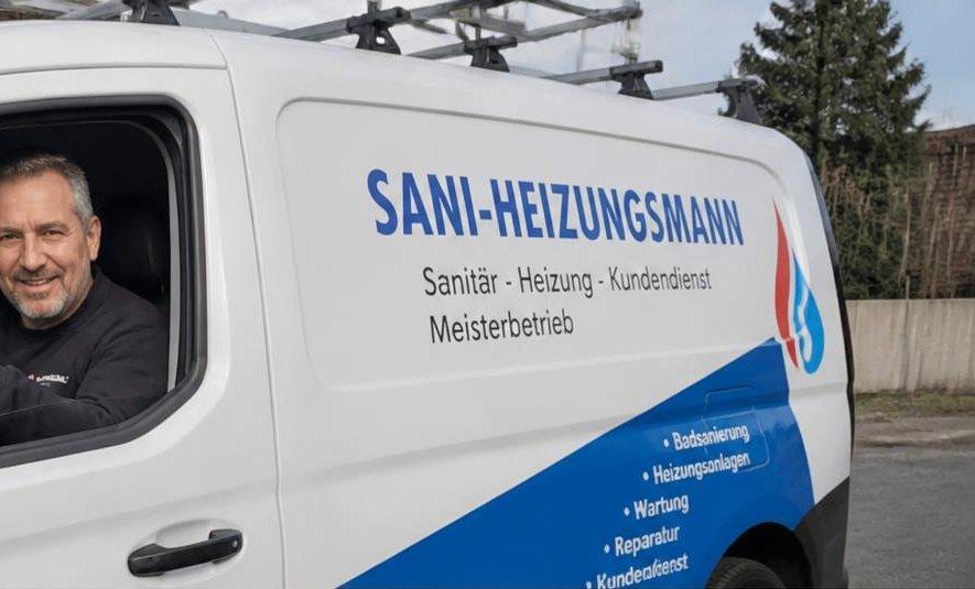 Sani Heizungsmann bei der Arbeit